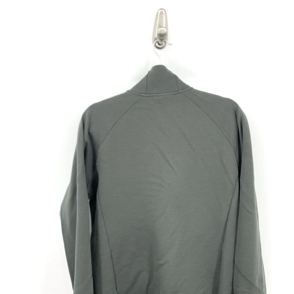 Smartwool‎ Men Size Medium Jacket Green Merino Wool Blend Zip Front Sweater Top